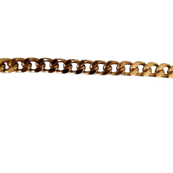 GIVENCHY- Gold-plated ID Bracelet. Chain Band. - Picture 5 of 6